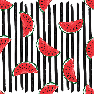포토 JPG 해외이미지 패턴 단면 수박 사람없음 빈티지 스케치 손그림 세로줄 수박씨 해외포토 선 컨셉 무늬 과일 미술 씨앗 파일형식 이미지허브