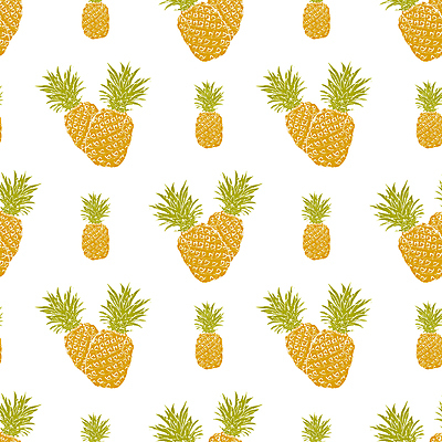 JPG 해외이미지 디자인 백그라운드 패턴 일러스트 사람없음 파인애플 해외일러스트 해외포토 포토 무늬 과일 열대과일 파일형식 이미지허브
