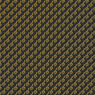 JPG 해외이미지 디자인 백그라운드 패턴 음표 일러스트 사람없음 노란색 검은색 높은음자리표 해외일러스트 기호 음악 컬러 무늬 파일형식 이미지허브