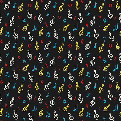 JPG 해외이미지 디자인 음악 백그라운드 패턴 음표 일러스트 사람없음 검은색 해외일러스트 기호 컬러 무늬 문화예술 파일형식 이미지허브