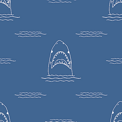 포토 JPG 해외이미지 물결 백그라운드 패턴 라인일러스트 사람없음 파란색 패턴백그라운드 라인아트 그림 상어 해외일러스트 선 컬러 무늬 일러스트 어류 파일형식 이미지허브