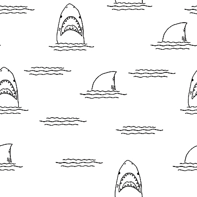 포토 JPG 해외이미지 물결 백그라운드 패턴 라인일러스트 사람없음 패턴백그라운드 라인아트 그림 지느러미 상어 해외일러스트 선 무늬 일러스트 어류 파일형식 이미지허브