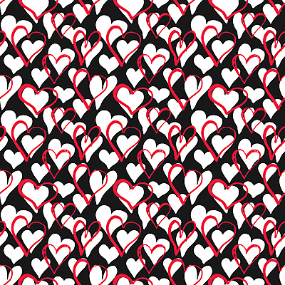 JPG 해외이미지 디자인 행복 백그라운드 패턴 일러스트 사랑 사람없음 빨간색 검은색 흰색 하트 해외일러스트 모양 감정 컬러 무늬 파일형식 이미지허브
