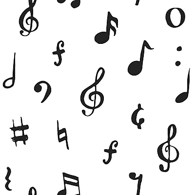 JPG 해외이미지 디자인 음악 백그라운드 패턴 음표 일러스트 사람없음 검은색 흰색 해외일러스트 기호 컬러 무늬 문화예술 파일형식 이미지허브