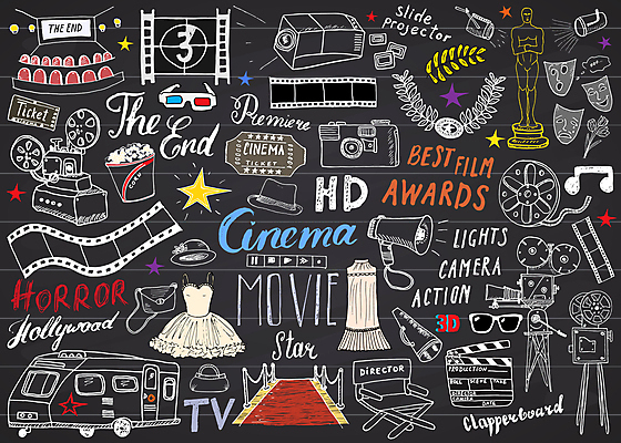 JPG 해외이미지 원피스 의자 일러스트 가면 타이포그라피 사람없음 카메라 확성기 낙서 클래퍼보드 영화관 트로피 필름 그림 팝콘 영사기 레드카펫 3D안경 밴 월계수 해외일러스트 문자 옷 안경 가구 자동차 전자제품 극장 상_우승 파일형식 이미지허브