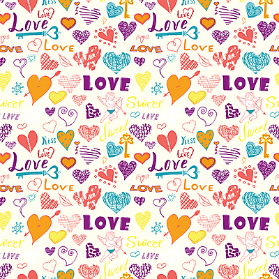 JPG 해외이미지 디자인 백그라운드 패턴 일러스트 열쇠 사랑 사람없음 하트 엘리먼트 스타일 해외일러스트 모양 감정 무늬 파일형식 이미지허브