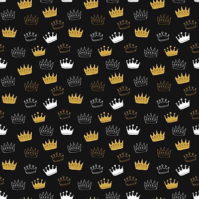 JPG 해외이미지 디자인 백그라운드 패턴 일러스트 왕관 사람없음 검은색 클래식 고급 해외일러스트 컬러 컨셉 무늬 파일형식 이미지허브