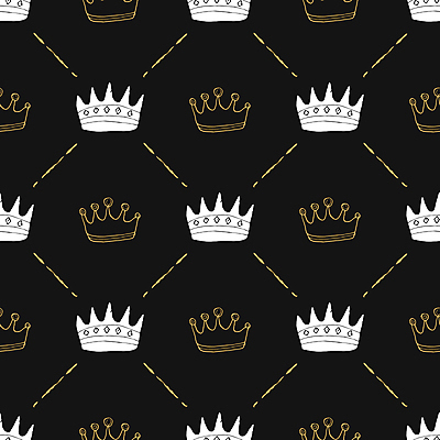JPG 해외이미지 디자인 백그라운드 패턴 일러스트 왕관 사람없음 검은색 클래식 고급 해외일러스트 컬러 컨셉 무늬 파일형식 이미지허브