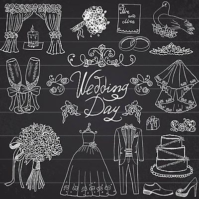 JPG 해외이미지 드레스 구두 부케 일러스트 초 결혼식 면사포 정장 턱시도 타이포그라피 사람없음 선물상자 커튼 낙서 티아라 그림 비둘기 샴페인잔 결혼반지 3단케이크 해외일러스트 문자 옷 꽃다발 결혼 신발 술잔 조류 왕관 선물 상자 케이크 반지 결혼소품 파일형식 이미지허브