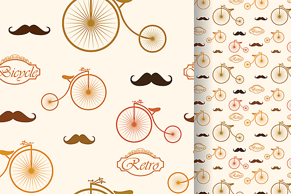 포토 JPG 해외이미지 패턴 일러스트 사람없음 자전거 콧수염 복고 해외일러스트 해외포토 무늬 수염 바이크 파일형식 이미지허브