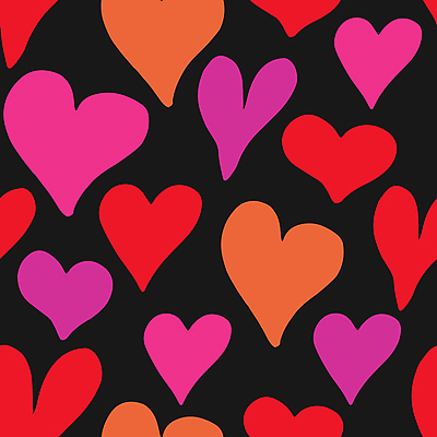 JPG 해외이미지 디자인 행복 분홍색 백그라운드 패턴 일러스트 사랑 사람없음 검은색 하트 해외일러스트 모양 감정 컬러 무늬 파일형식 이미지허브