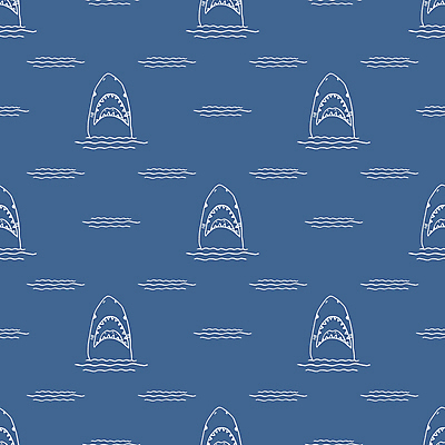 포토 JPG 해외이미지 물결 백그라운드 패턴 라인일러스트 사람없음 파란색 패턴백그라운드 라인아트 그림 상어 해외일러스트 선 컬러 무늬 일러스트 어류 파일형식 이미지허브