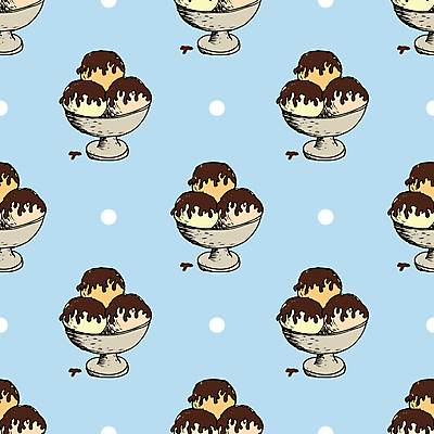 JPG 해외이미지 디자인 백그라운드 패턴 일러스트 아이스크림 디저트 사람없음 패턴백그라운드 달콤 해외일러스트 해외포토 포토 음식 무늬 맛 파일형식 이미지허브