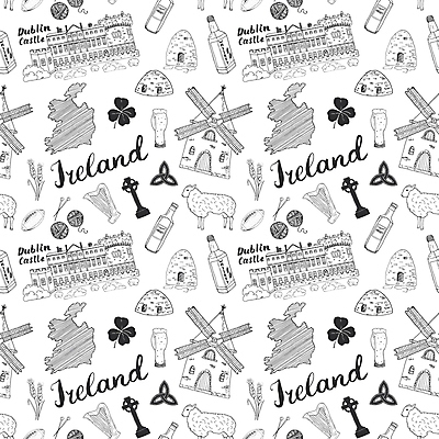 JPG 해외이미지 전통 디자인 유럽 여행 백그라운드 십자가 지도 패턴 일러스트 캘리그라피 맥주 사람없음 세트 라벨 풍차 알코올 양 행운 클로버 토끼풀 비석 럭비공 아일랜드 더블린 방앗간 아일랜드지도 위스키 편자 풍차집 해외일러스트 식물 나라 컨셉 무늬 공 포유류 프레임 주류 럭비용품 말발굽 파일형식 이미지허브