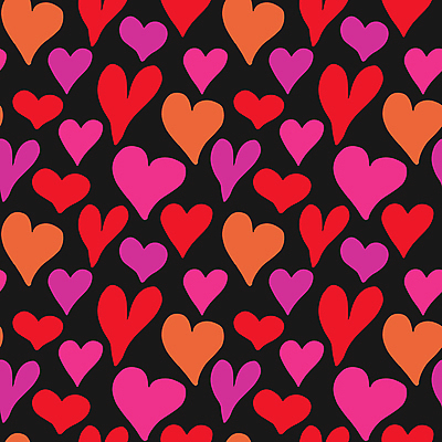 JPG 해외이미지 디자인 행복 분홍색 백그라운드 패턴 일러스트 사랑 사람없음 검은색 하트 해외일러스트 모양 감정 컬러 무늬 파일형식 이미지허브