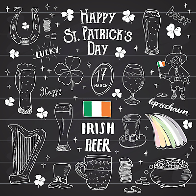 JPG 해외이미지 전신 남자 돈 일러스트 맥주 한명 서기 들기 성인 타이포그라피 동전 깃발 클로버 국기 낙서 솥 그림 하프 아일랜드 편자 성패트릭데이 성인남자한명만 해외일러스트 문자 1 유럽 모션 데이이벤트 주방용품 현악기 주류 사람 재산 말발굽 남자한명만 성인남자만 파일형식 이미지허브