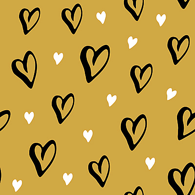 JPG 해외이미지 디자인 행복 백그라운드 패턴 일러스트 사랑 사람없음 노란색 하트 해외일러스트 모양 감정 컬러 무늬 파일형식 이미지허브