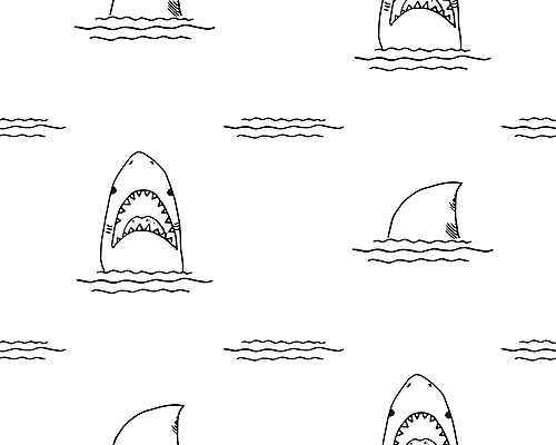 포토 JPG 해외이미지 물결 백그라운드 패턴 라인일러스트 사람없음 패턴백그라운드 라인아트 그림 지느러미 상어 해외일러스트 선 무늬 일러스트 어류 파일형식 이미지허브