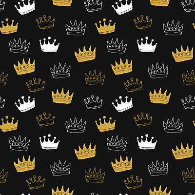JPG 해외이미지 디자인 백그라운드 패턴 일러스트 왕관 사람없음 검은색 클래식 고급 해외일러스트 컬러 컨셉 무늬 파일형식 이미지허브