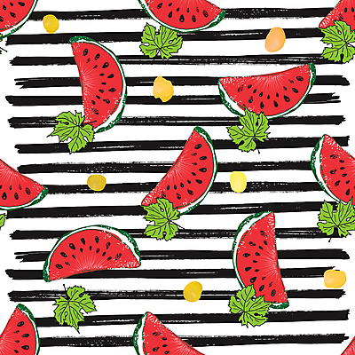 포토 JPG 해외이미지 잎 패턴 단면 수박 사람없음 물방울무늬 빈티지 스케치 손그림 수박씨 가로줄 해외포토 식물 선 컨셉 무늬 과일 미술 씨앗 파일형식 이미지허브