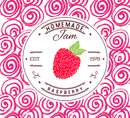 JPG 해외이미지 분홍색 곡선 일러스트 사람없음 라벨 회오리 산딸기 원형프레임 과일잼 프레임일러스트 홈메이드 해외일러스트 선 컬러 과일 프레임 원형 잼 만들기 파일형식 이미지허브