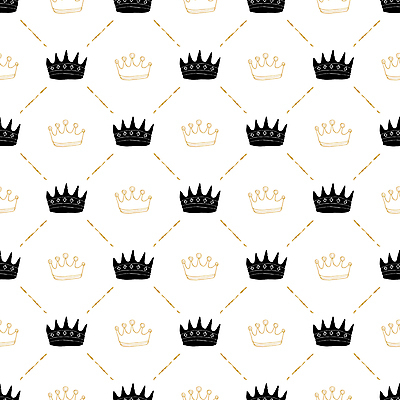 JPG 해외이미지 디자인 백그라운드 패턴 일러스트 왕관 사람없음 흰색 클래식 고급 해외일러스트 컬러 컨셉 무늬 파일형식 이미지허브