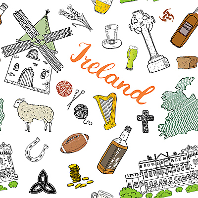 JPG 해외이미지 전통 디자인 유럽 여행 백그라운드 십자가 지도 패턴 일러스트 캘리그라피 맥주 사람없음 건물 세트 라벨 풍차 알코올 양 행운 클로버 토끼풀 비석 식빵 럭비공 아일랜드 더블린 방앗간 신사모자 아일랜드지도 위스키 편자 풍차집 해외일러스트 식물 모자_잡화 건축물 나라 빵 컨셉 무늬 공 포유류 프레임 주류 럭비용품 말발굽 파일형식 이미지허브