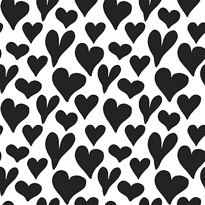 JPG 해외이미지 디자인 행복 백그라운드 패턴 일러스트 사랑 사람없음 검은색 흰색 하트 해외일러스트 모양 감정 컬러 무늬 파일형식 이미지허브