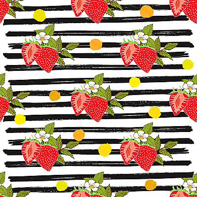 포토 JPG 해외이미지 패턴 딸기 단면 사람없음 물방울무늬 빈티지 스케치 손그림 가로줄 딸기꽃 딸기잎 해외포토 꽃 선 컨셉 잎 무늬 과일 미술 파일형식 이미지허브