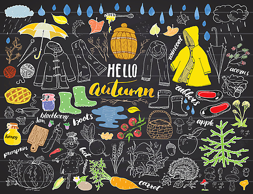 JPG 해외이미지 채소 과일 일러스트 우산 호박 주방용품 날씨 나뭇잎 부츠 장화 타이포그라피 사람없음 목도리 버섯 가을 털실 낙서 찻잔 잼 빗방울 그림 허수아비 우비 비구름 고슴도치 해외일러스트 문자 잡화 옷 계절 생활용품 신발 잎 농업 포유류 잔 비_날씨 소스_음식 실 먹구름 파일형식 구름_자연 이미지허브