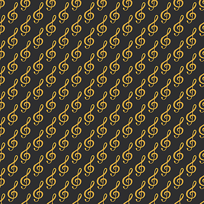 JPG 해외이미지 디자인 음악 백그라운드 패턴 음표 일러스트 사람없음 노란색 검은색 높은음자리표 해외일러스트 기호 컬러 무늬 문화예술 파일형식 이미지허브