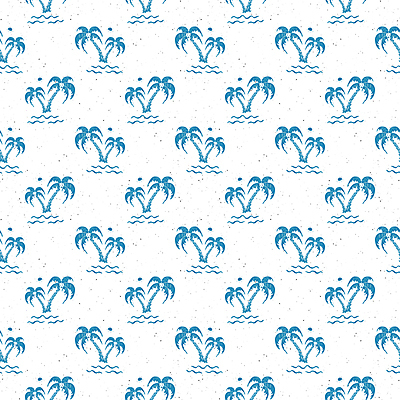 포토 JPG 해외이미지 패턴 사람없음 파란색 야자수 빈티지 스케치 흰배경 손그림 물결무늬 해외포토 나무 물결 컬러 백그라운드 컨셉 무늬 미술 흰색 파일형식 이미지허브