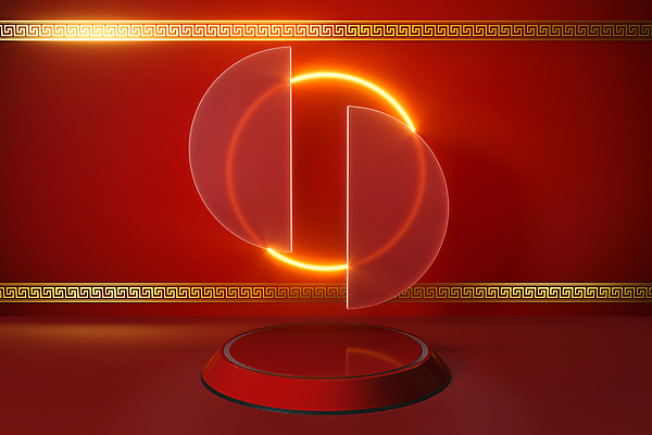 포토 JPG 해외이미지 백그라운드 유리 사람없음 빨간색 빛 3D 공간 원형 아치 중국전통 단상 반투명 포디움 스타일 해외포토 도형 전통 컬러 재질 중국 무대 디지털합성 파일형식 이미지허브