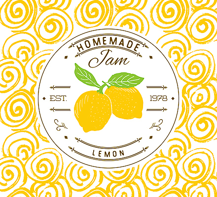 JPG 해외이미지 잎 패턴 일러스트 사람없음 노란색 라벨 레몬 해외일러스트 식물 컬러 무늬 과일 프레임 파일형식 이미지허브