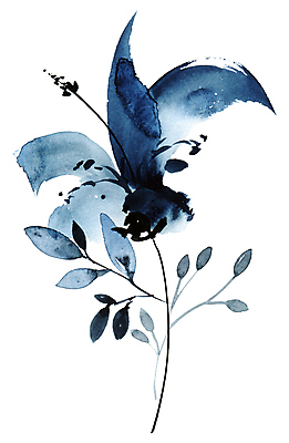 JPG 해외이미지 식물 꽃 일러스트 붓터치 사람없음 뷰티 그림 번짐 해외일러스트 파일형식 효과 이미지허브