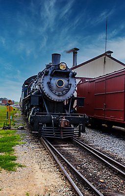 포토 JPG 해외이미지 주간 하늘 사람없음 야외 기찻길 기차 흐림 증기기관차 해외포토 자연요소 육상교통 날씨 대중교통 파일형식 이미지허브