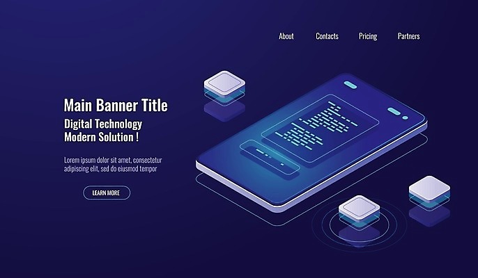 EPS 해외이미지 일러스트 비즈니스 모바일 정보기술 사람없음 파란색 스마트폰 디지털 네트워크 데이터베이스 해외일러스트 컬러 기술 핸드폰 스마트기기 파일형식 벡터 이미지허브