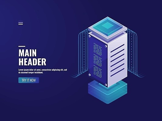 EPS 해외이미지 일러스트 사람없음 디지털 과학기술 남색 스마트 보관함 아이소메트릭 데이터베이스 서버 스토리지 AI_인공지능 해외일러스트 컬러 컨셉 기술 정보기술 파일형식 벡터 이미지허브