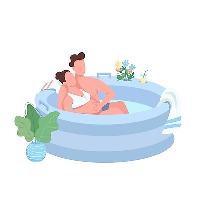 EPS 해외이미지 전신 여자 남자 수영복 꽃 화분 일러스트 잔 앉기 상반신 성인 두명 수건 풀장 기댐 임산부 아내 출산 성인만 해외일러스트 식물 식기 옷 모션 수영장 사람 위생용품 임신 파일형식 벡터 이미지허브