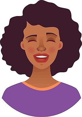 EPS 해외이미지 캐릭터 디자인 여자 행복 감정 얼굴 일러스트 응원 성공 미소 웃음 사람 10대 머리 검은색 기쁨 플랫 만화 긍정 반가움 아바타 표현성 해외일러스트 일러캐릭터 컬러 컨셉 청소년 표정 신체부위 파일형식 벡터 이미지허브