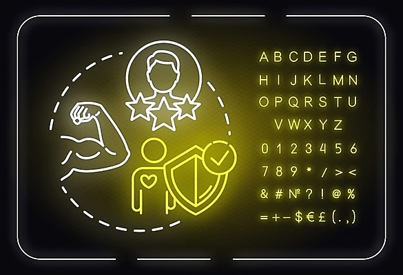 EPS 해외이미지 별 일러스트 근육 사람모양 사람없음 헬스장 체육관 네온 해외일러스트 자연요소 모양 헬스 파일형식 벡터 이미지허브