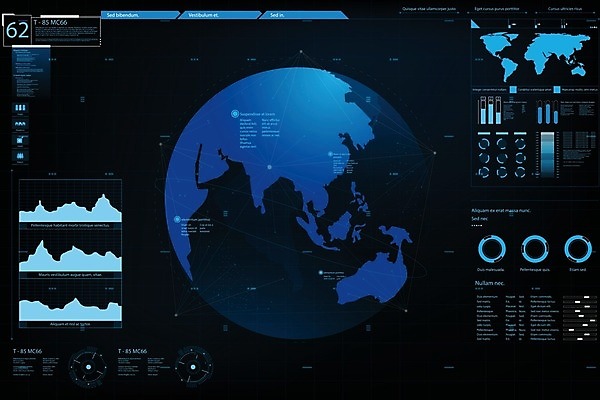 EPS 해외이미지 템플릿 일러스트 그래프 사람없음 그래픽 디지털 계기판 가상 해외일러스트 파일형식 벡터 이미지허브