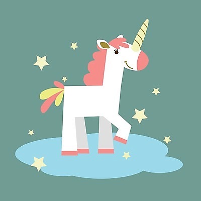 EPS 해외이미지 캐릭터 별 일러스트 상상 뿔 사람없음 귀여움 신비 그림 꼬리 유니콘 환상 해외일러스트 일러캐릭터 자연요소 컨셉 파일형식 벡터 이미지허브