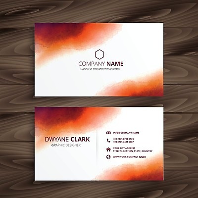 EPS 해외이미지 템플릿 비즈니스 명함 명함템플릿 사람없음 세트 주황색 브랜딩 컬러 파일형식 벡터 이미지허브