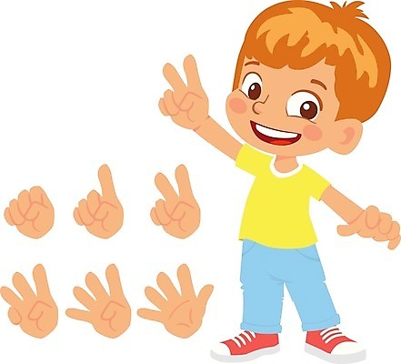 EPS 해외이미지 손 어린이 일러스트 손가락 소년 세트 숫자 사인 보여주기 카운트 해외일러스트 문자 남자 모션 사람 신체부위 파일형식 벡터 이미지허브