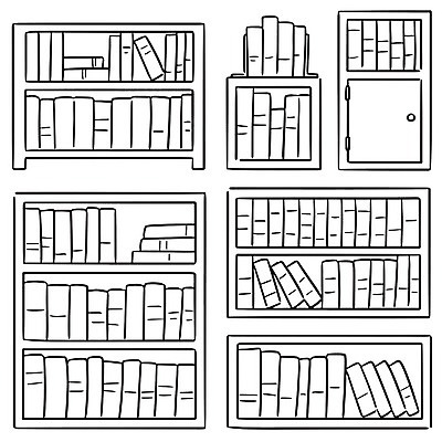 EPS 해외이미지 디자인 교육 종이 문화 선 과학 가구 컨셉 일러스트 학교 책장 선반 아이디어 내부 목재 책 스터디 쌓기 공책 정보 수확 골동품 장롱 그리기 클래식 도서관 낙서 스케치 라인아트 읽기 그림 대학교 심플 문학 손그림 양장본 옛날 줄서기 출판 항목 해외일러스트 나무 생활용품 농업 재료 모션 문구용품 미술 학습 파일형식 벡터 이미지허브
