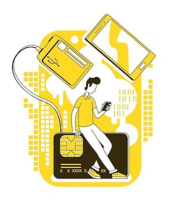 EPS 해외이미지 전신 남자 일러스트 비즈니스 한명 들기 앉기 성인 스마트폰 노란색 신용카드 라인아트 충전 보배 성인남자한명만 해외일러스트 1 선 컬러 모션 사람 금융 핸드폰 스마트기기 약어 남자한명만 성인남자만 파일형식 벡터 이미지허브