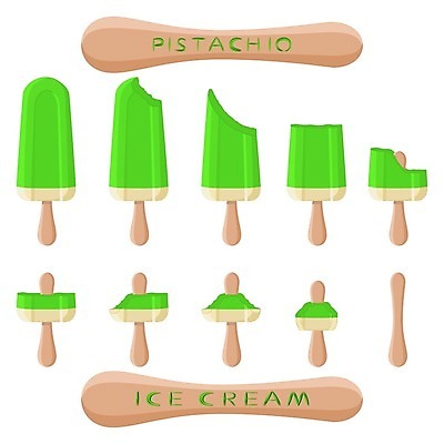 EPS 해외이미지 일러스트 아이스크림 디저트 사람없음 세트 막대기 해외일러스트 음식 파일형식 벡터 이미지허브