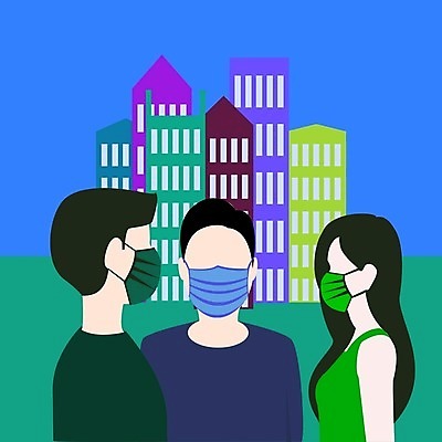 EPS 해외이미지 일러스트 가면 안전 바이러스 해외일러스트 파일형식 벡터 이미지허브