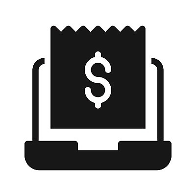 EPS 해외이미지 일러스트 사람없음 노트북 세금 세금계산서 해외일러스트 전자제품 파일형식 벡터 이미지허브